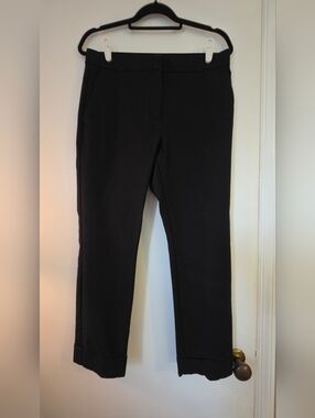 ANN Taylor - Black Straight Leg Dress Pants Cuffed